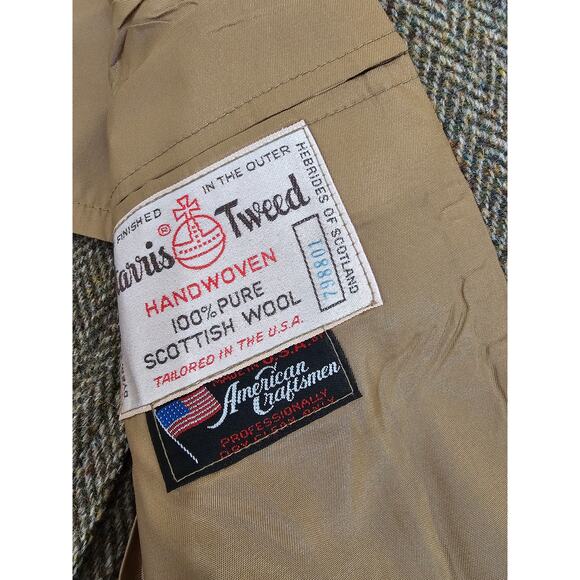 American Craftmens wool harris tweed blazer mens size 38s - Picture 5 of 9